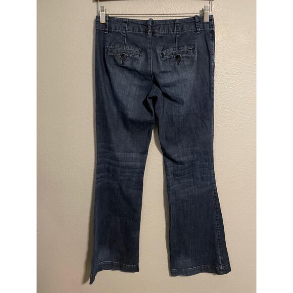 Vintage Mossimo Jeans Womens 4 Blue Bootcut Flare Stretch Casual Low Rise Y2K - Picture 4 of 8